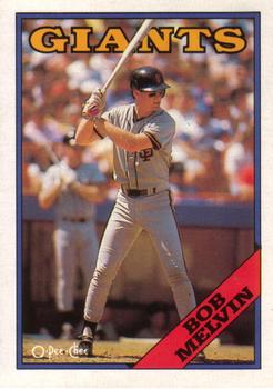 1988 O-Pee-Chee Baseball Cards 041      Bob Melvin